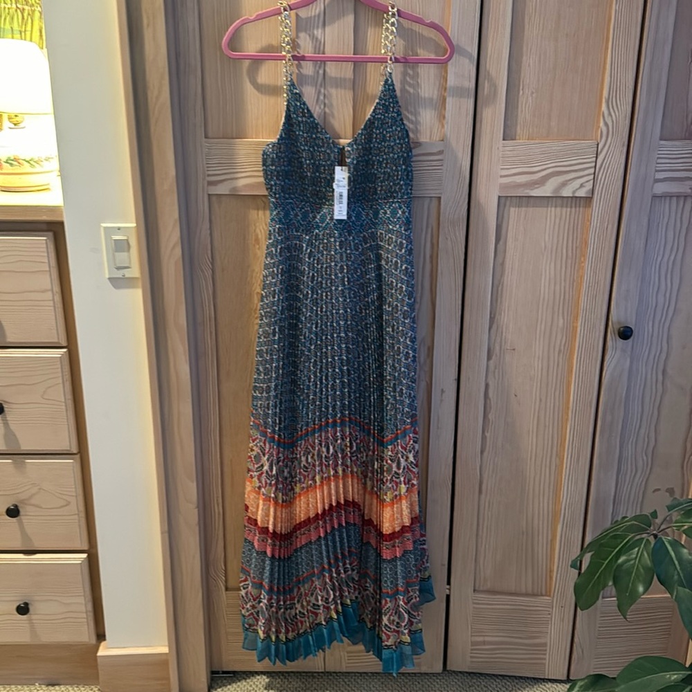 NWT Alice + Olivia maxi dress paisley pattern size 2